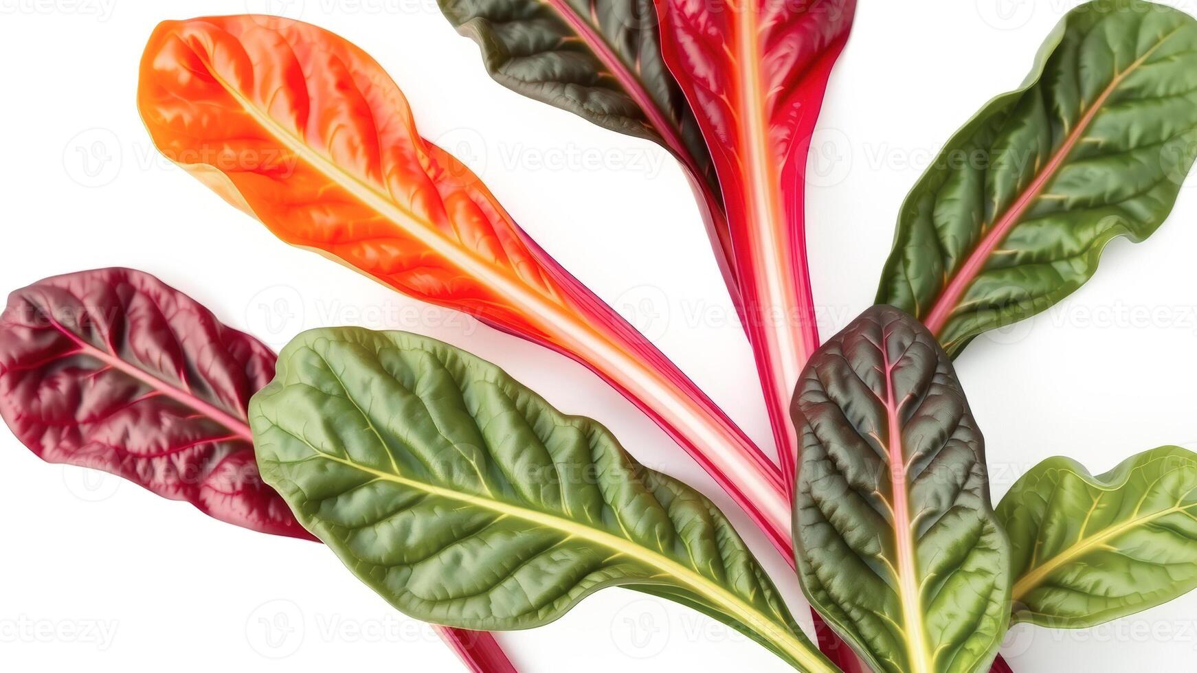 Colorful Swiss Chard Leaves photo