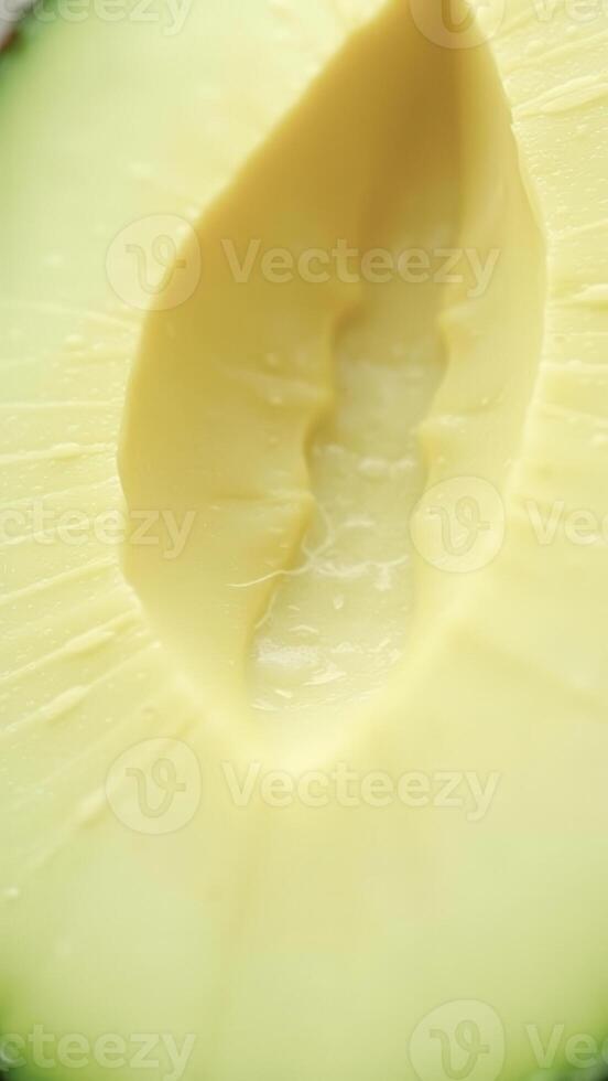 Macro Close-Up of Avocado Pit photo