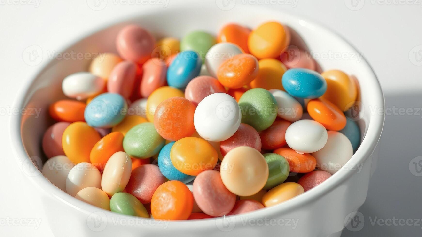 Colorful Candy in Bowl photo