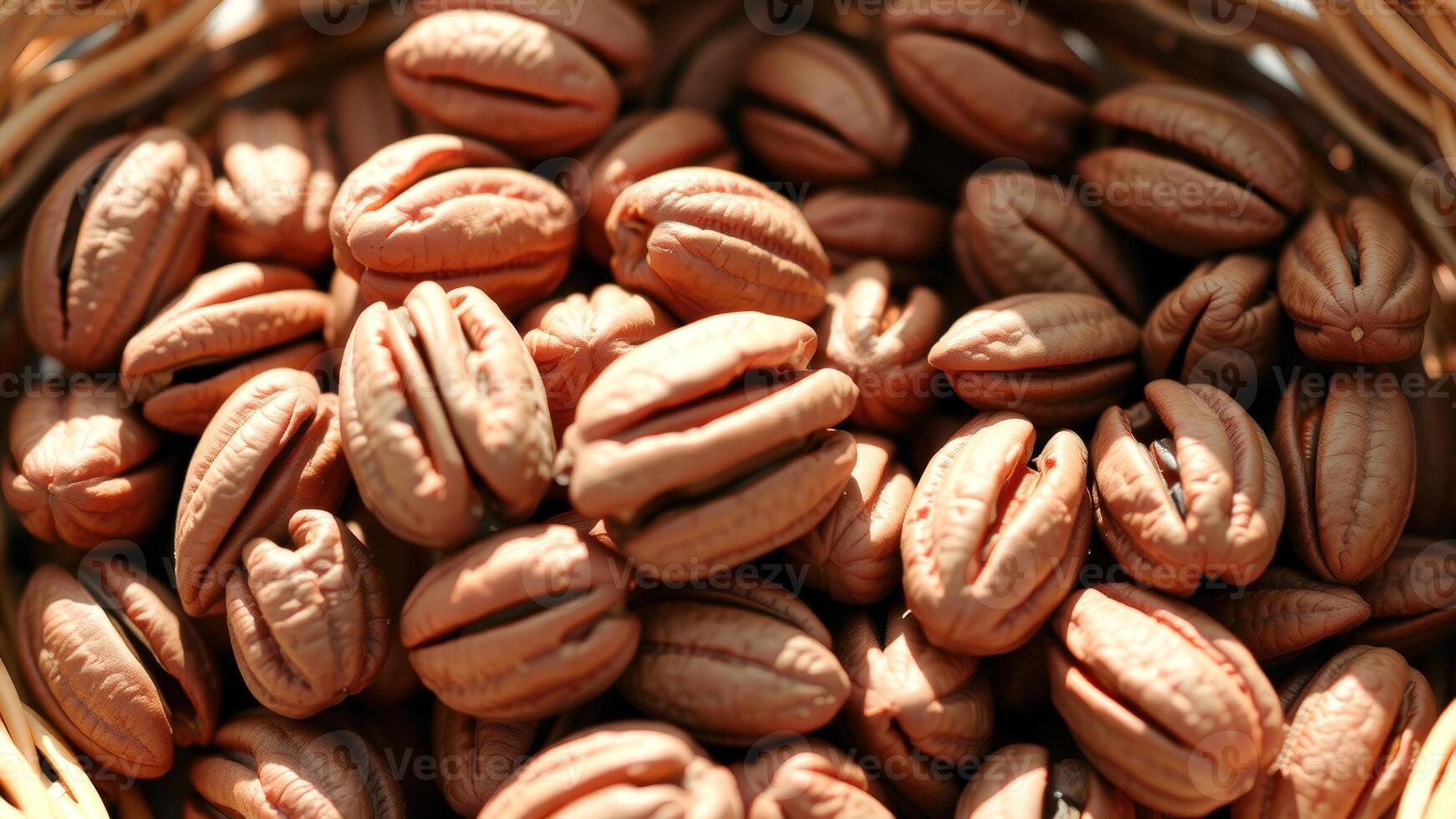 Pecan Shelled Nuts Closeup photo
