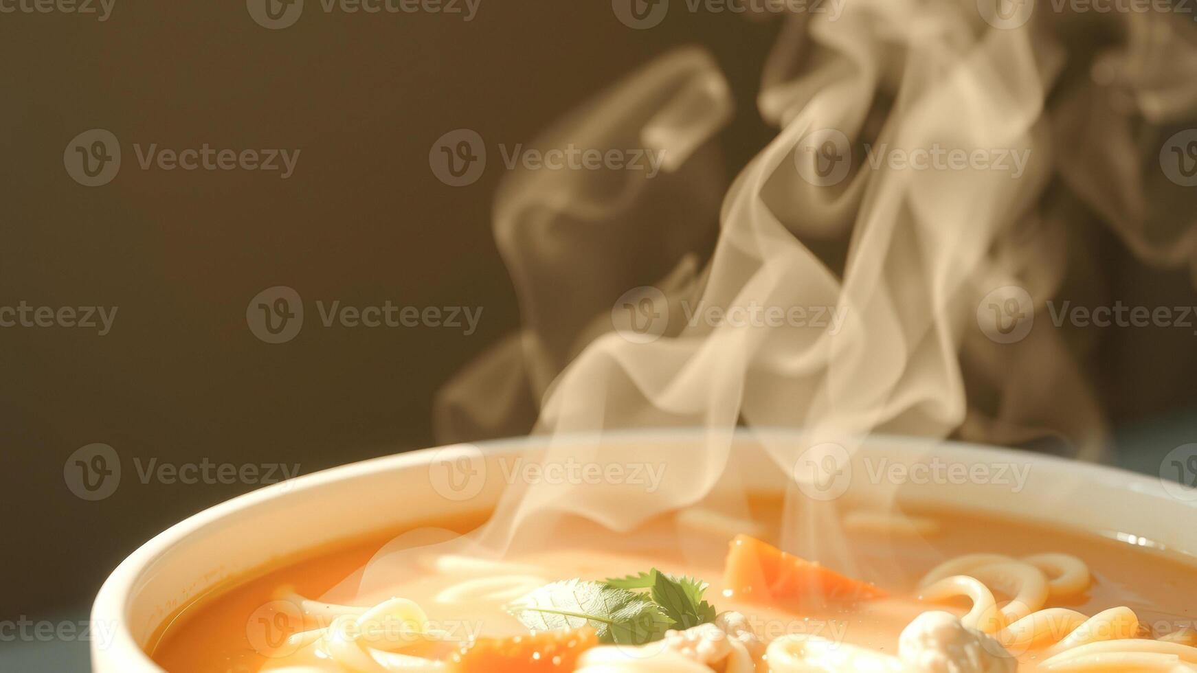 Steaming Bowl of Soup photo