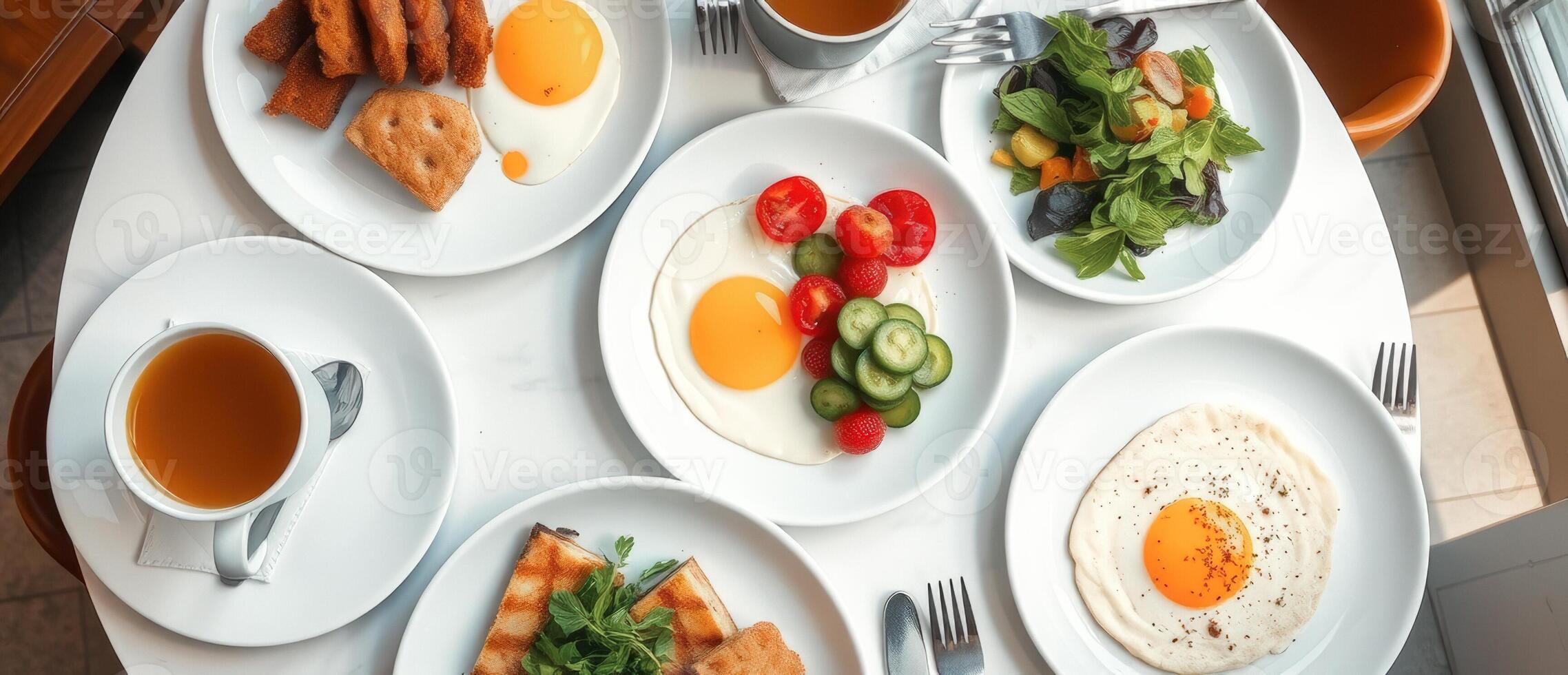 A Colorful and Delicious Breakfast Spread photo