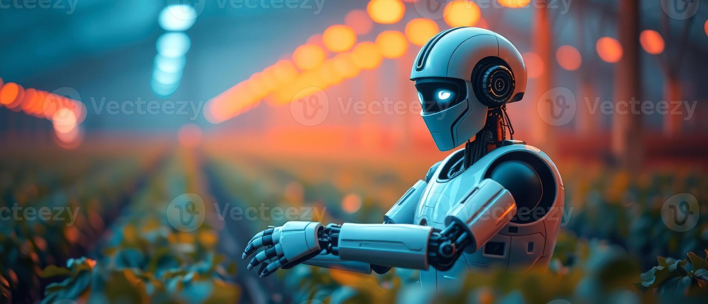 Robot in a Garden photo