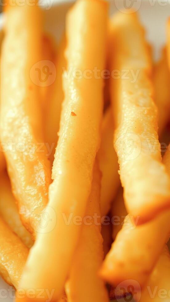 Close-up of Golden French Fries photo