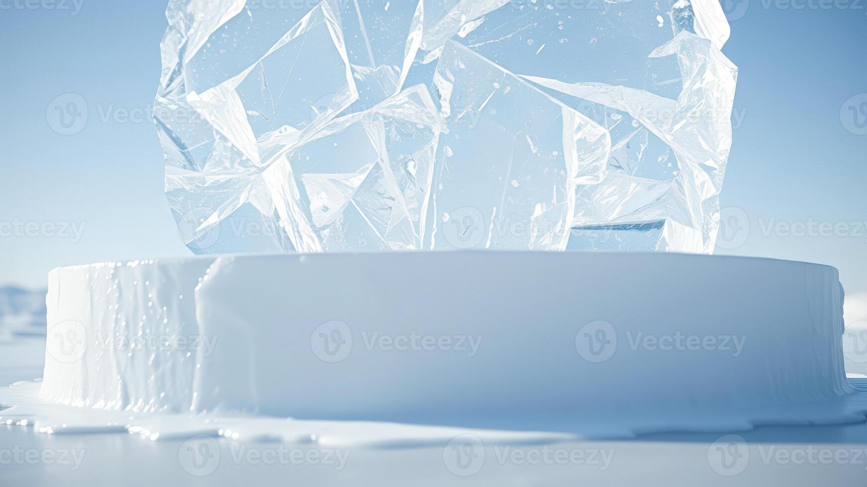 Iceberg with Abstract Texture photo