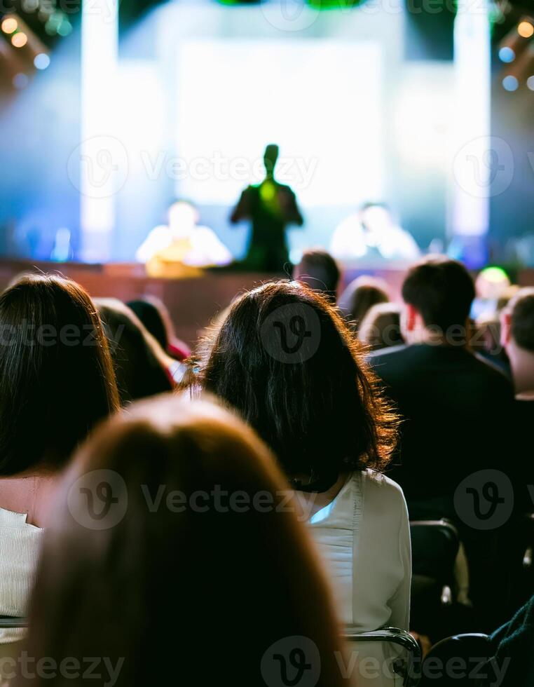 Audience Listening to Speaker at Conference photo