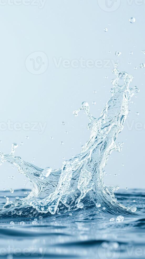 Water Splash with Air Bubbles photo
