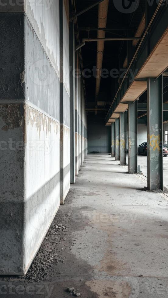Concrete Columns Underneath a Bridge photo