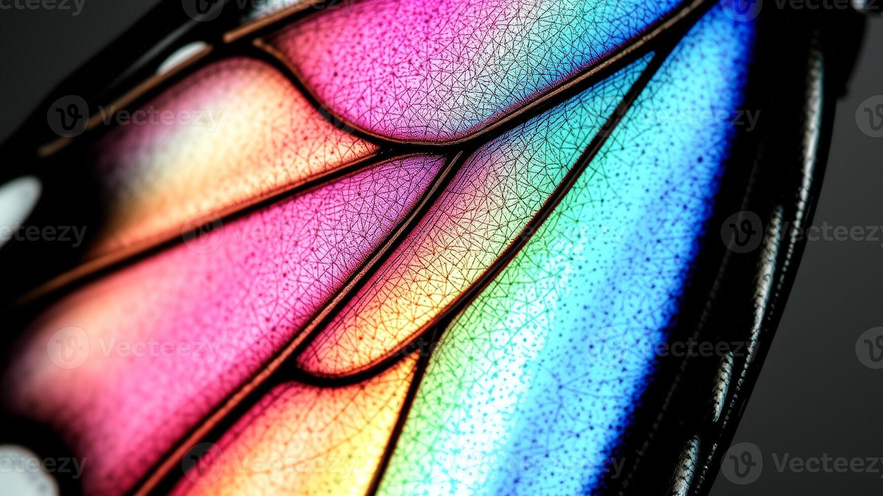 Close-up of a Butterfly Wing with Vibrant Colors photo