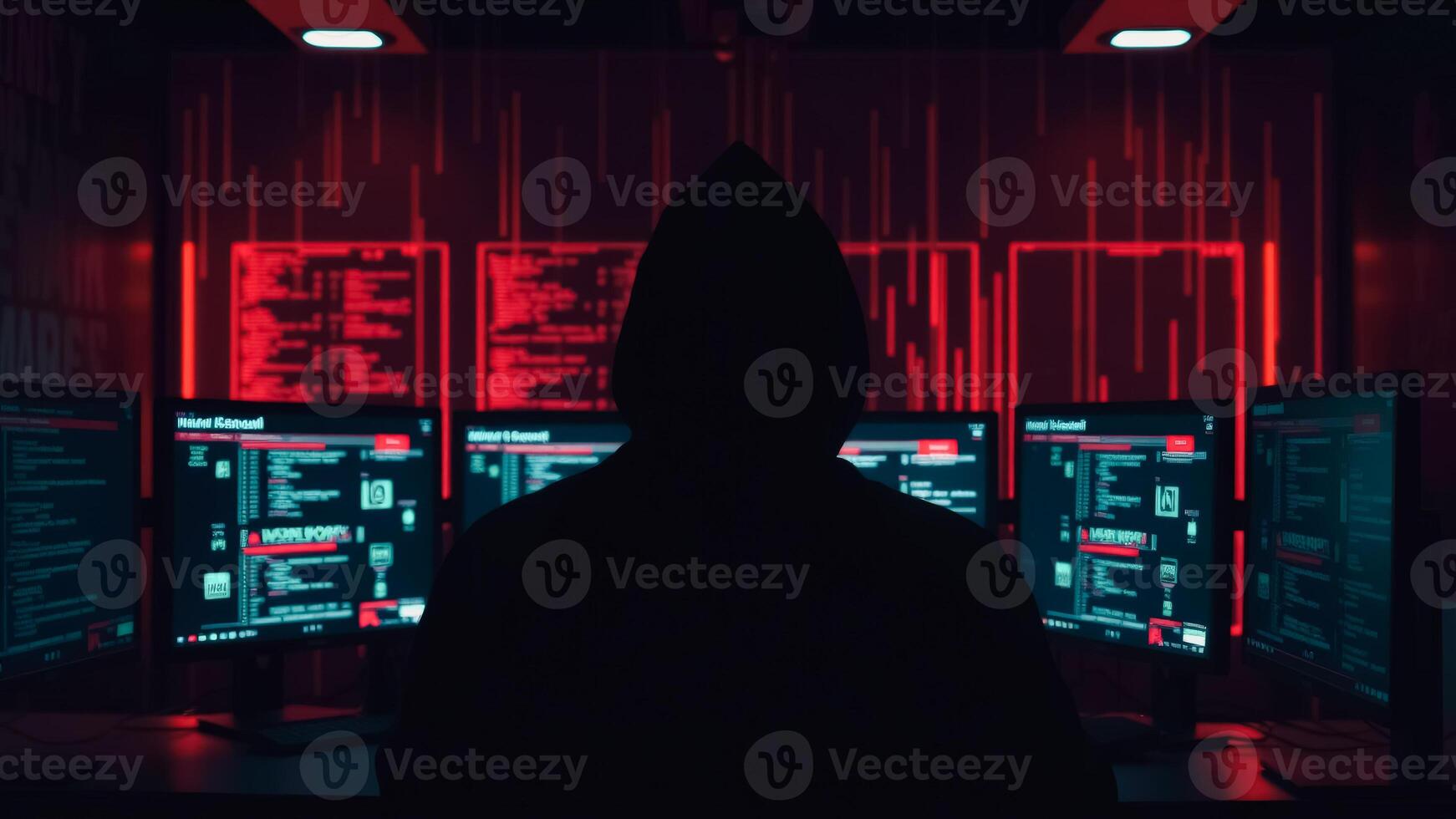 Hacker in the shadows photo