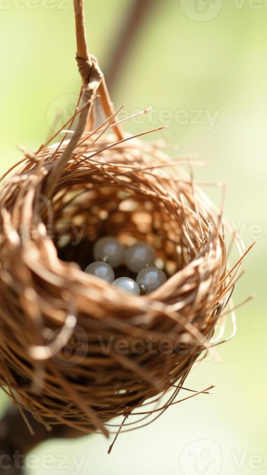 Bird's Nest with Eggs photo