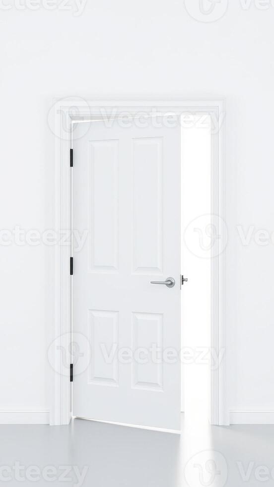 Open Door in White Room photo