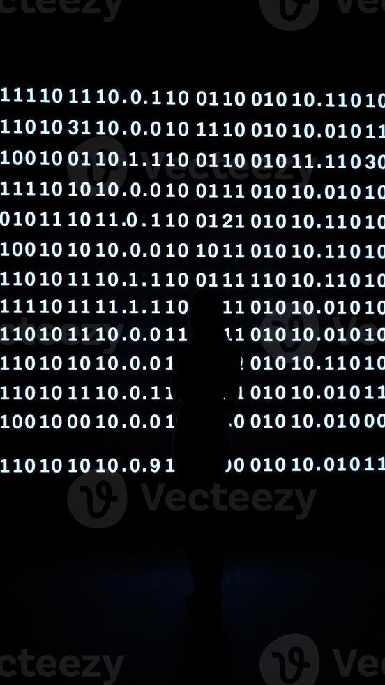 Binary Code Silhouette photo