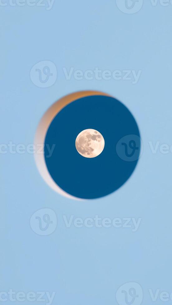 Moon in a Circular Frame photo