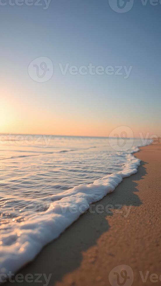 Tranquil Beach Sunset photo