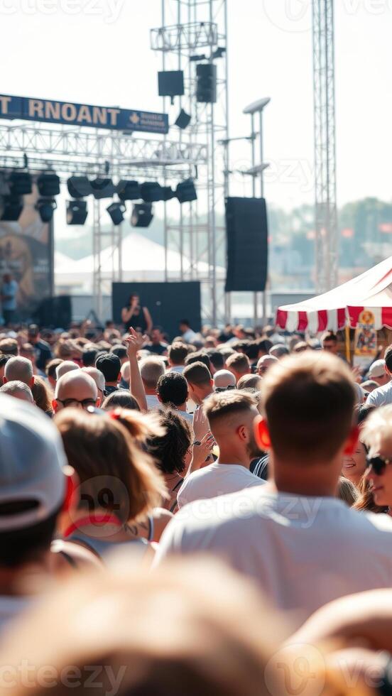 Crowd at a Music Festival photo