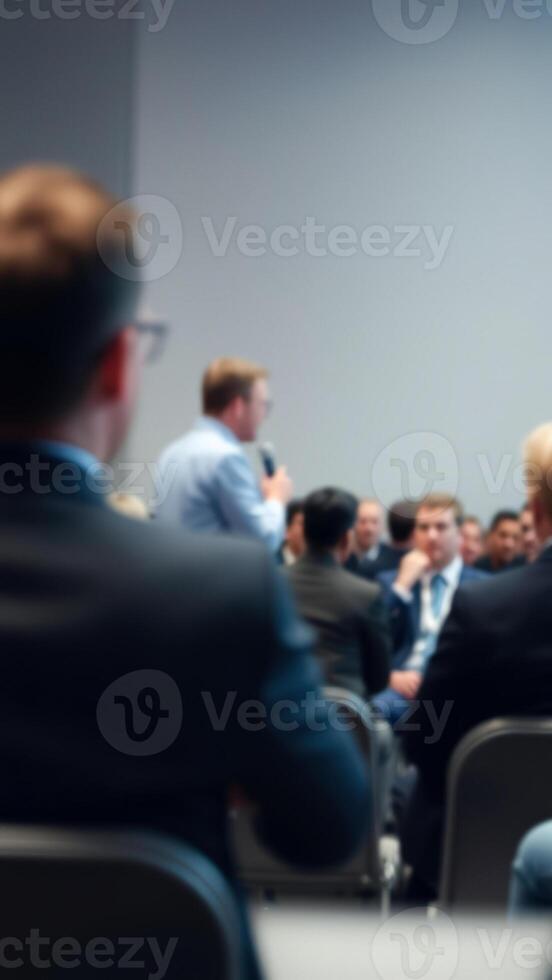 Blurred Business Meeting photo