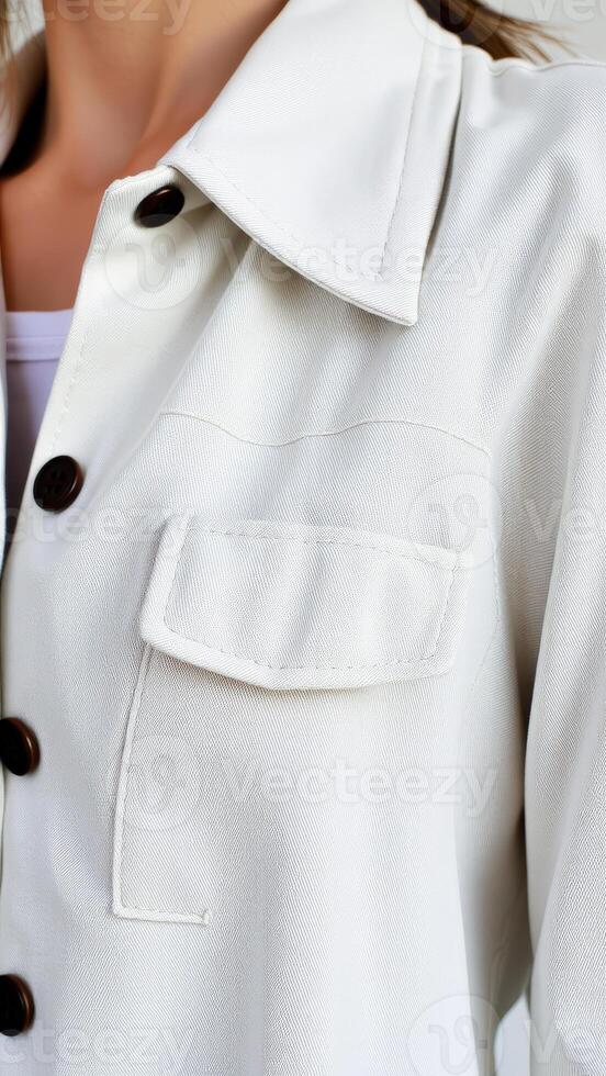White Blazer Detail photo