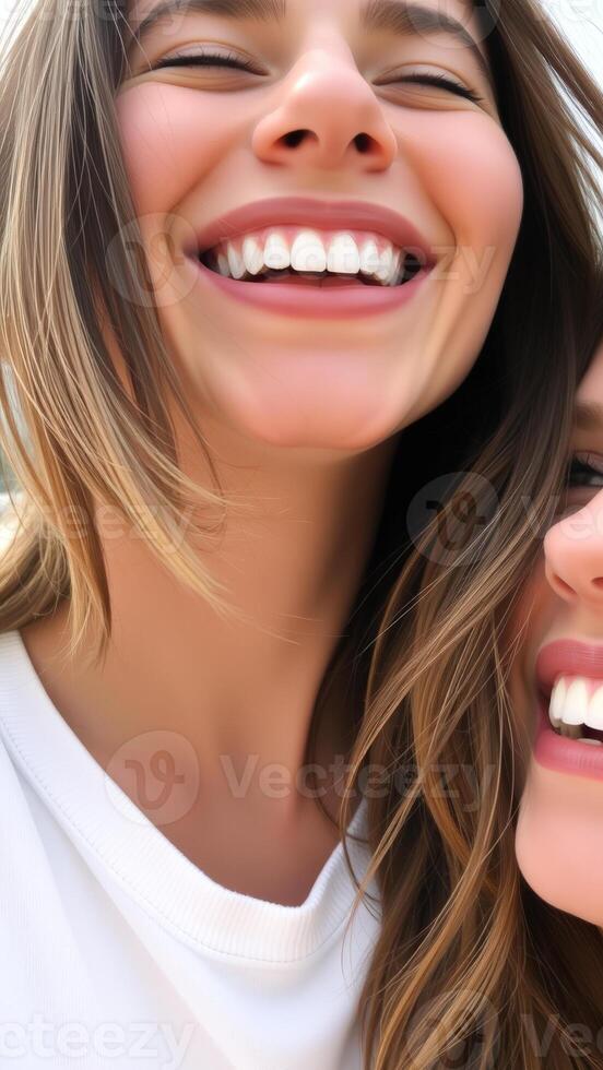 Close Up Of A Woman Smiling photo