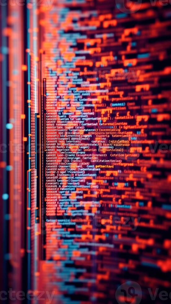 Abstract Red Code photo