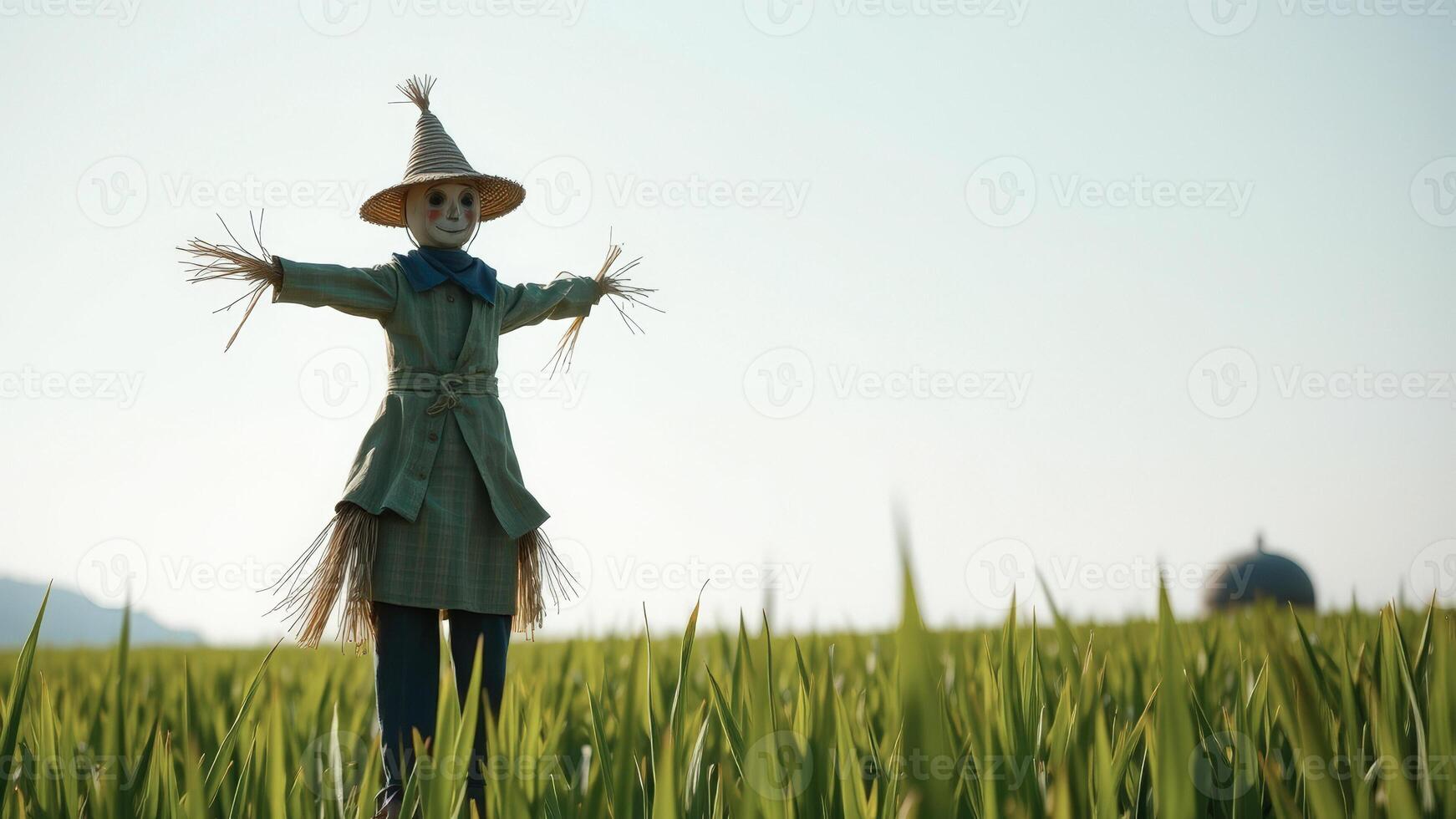 Scarecrow Standing In A Field photo