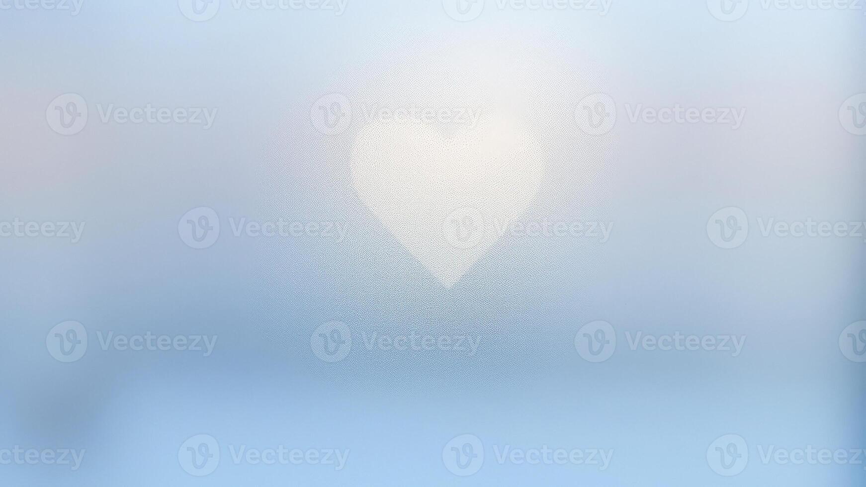 Abstract Heart on Glass photo