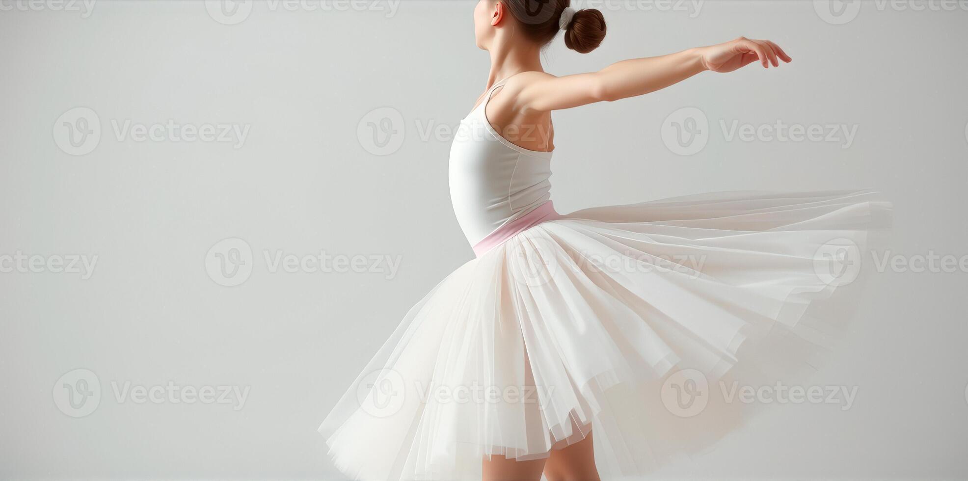 Ballerina in White Tutu photo