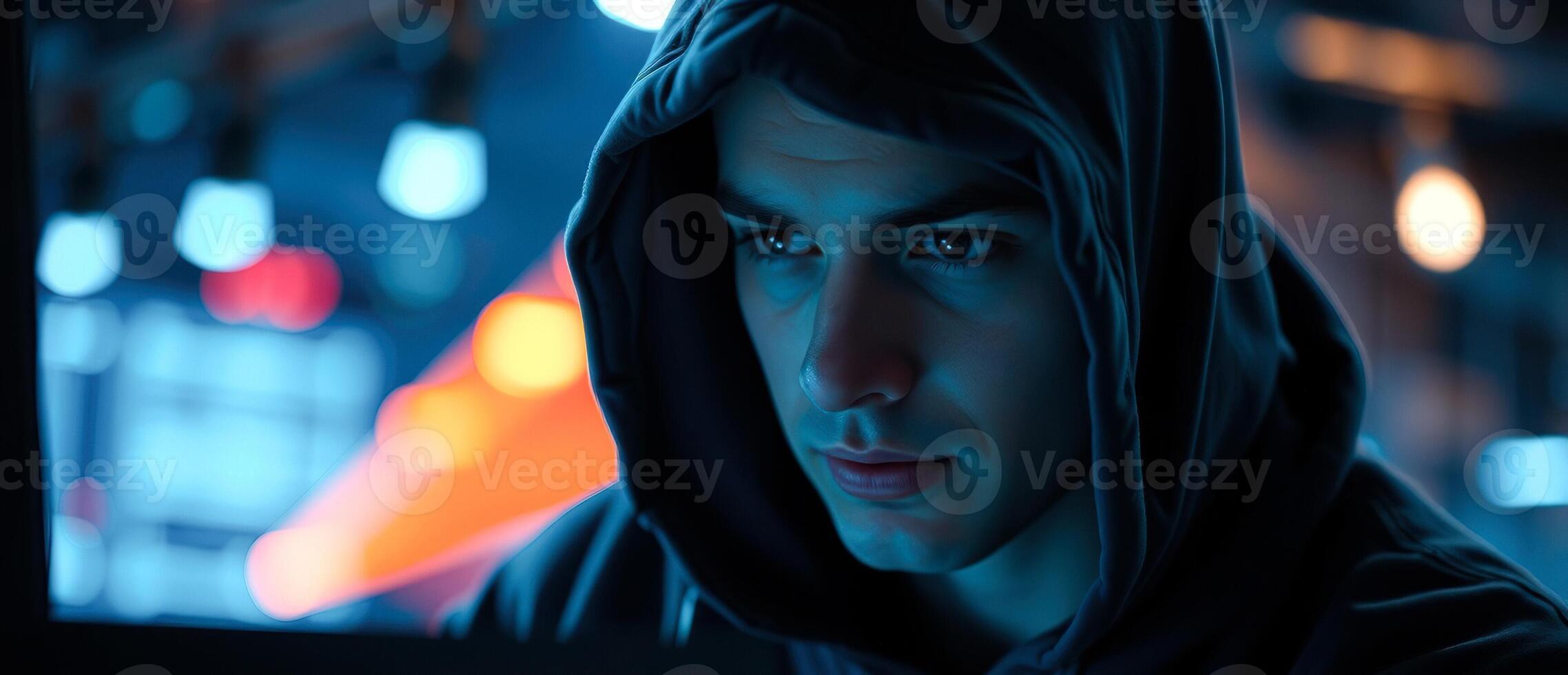 Mysterious Man in Hoodie photo