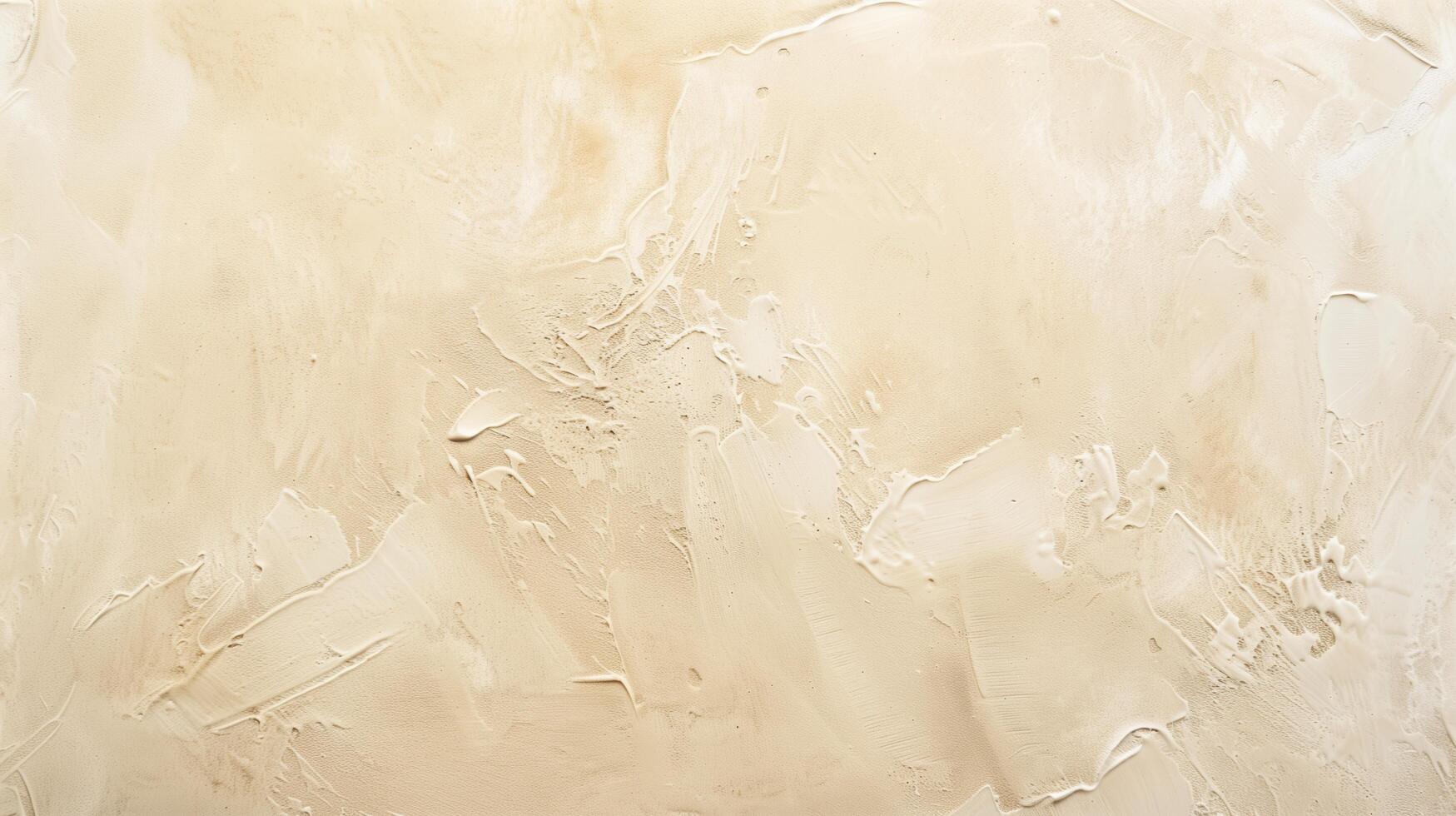 Textured background with light beige tones and brush strokes created by decorative plaster effect photo