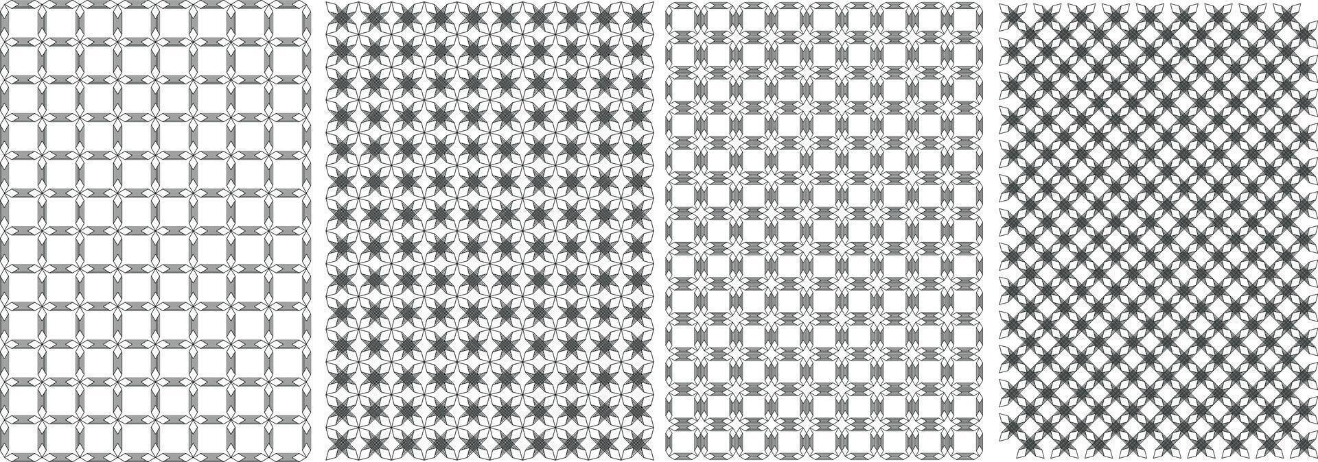Unique Seamless Geometric Abstract Pattern. vector