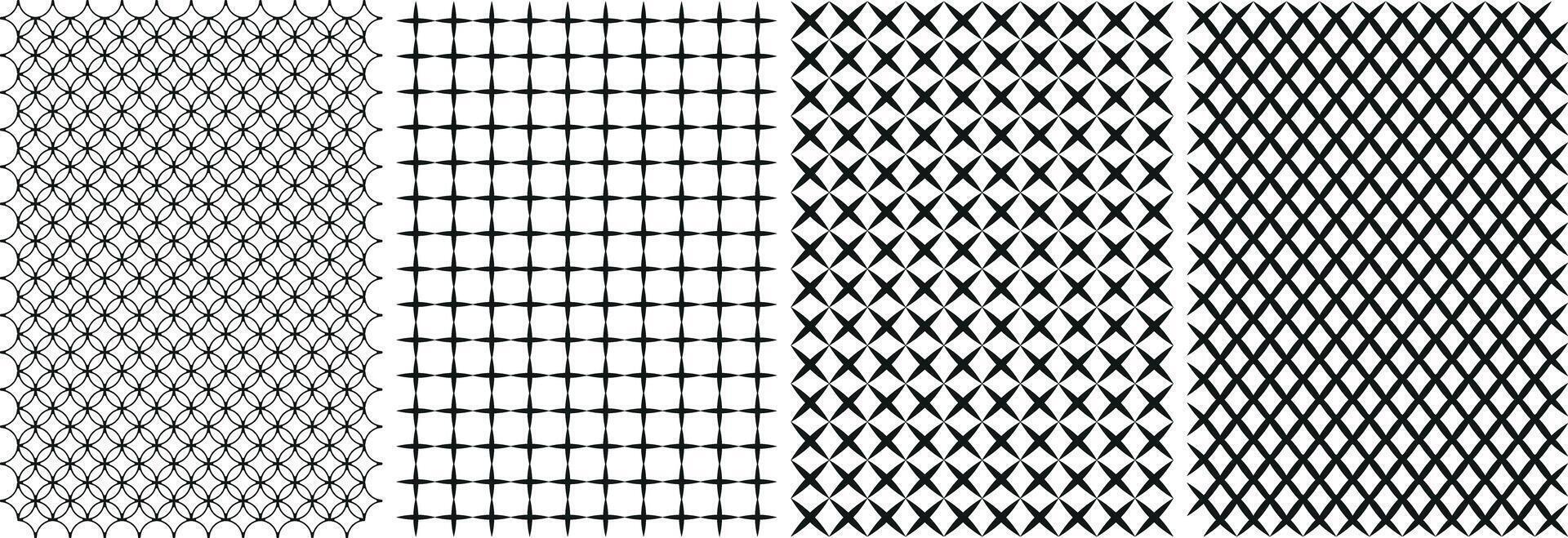 Seamless Pattern Background, Unique Colorable Seamless Pattern Set. vector