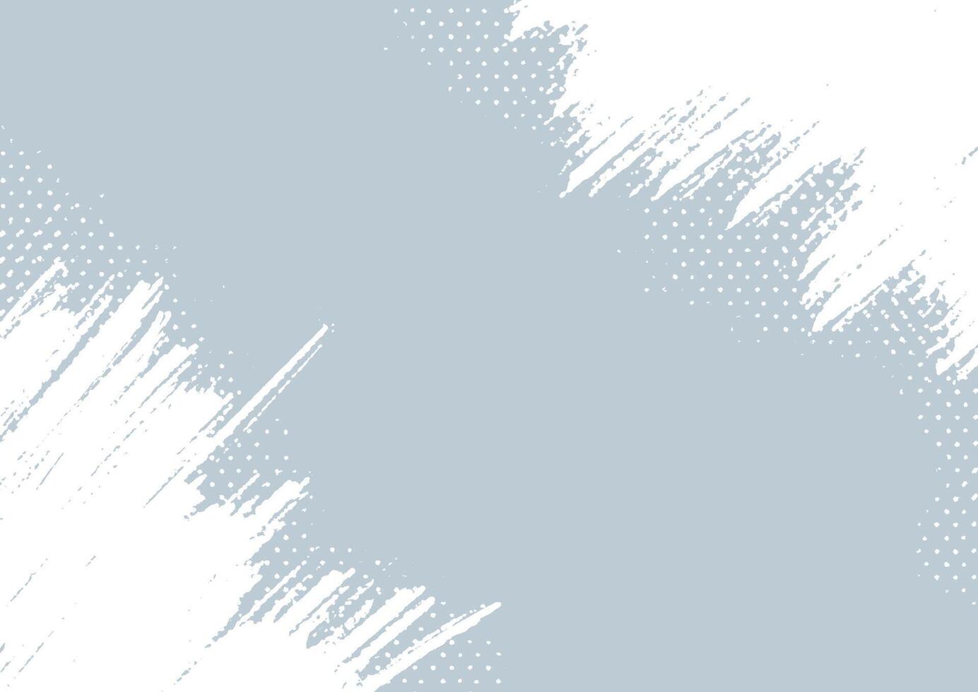 Grunge style background with brush strokes and halftone dots vector