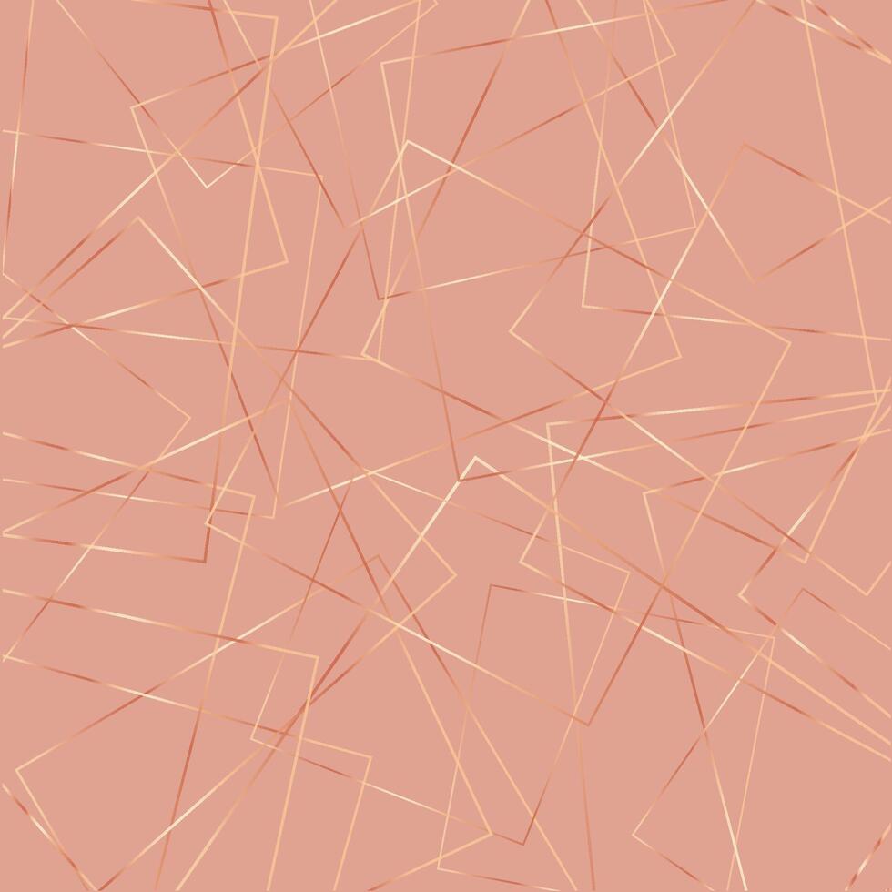 Abstract rose gold low poly pattern background design vector