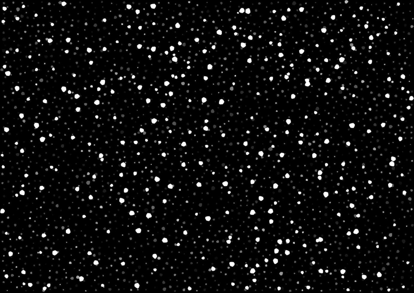 Christmas background with snowy design white on black vector