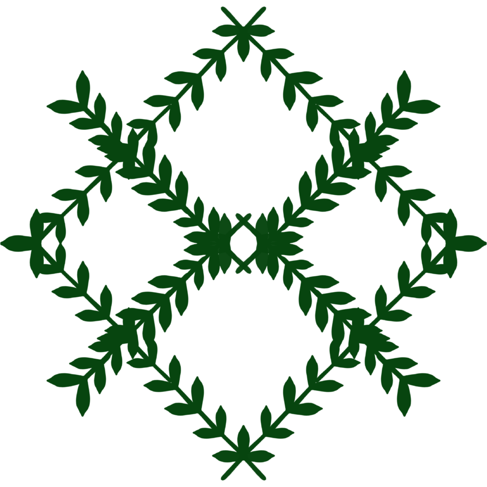 Wreath foliage illustration Frame Clip Art A green leaf pattern in a diamond shape on a transparent background png