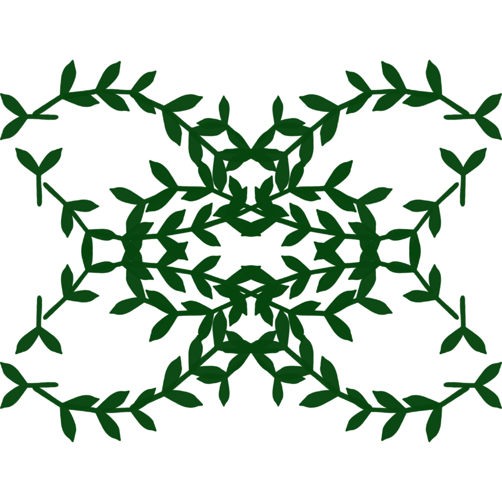 Wreath foliage illustration Frame Clip Art A green leaf border on a transparent background png