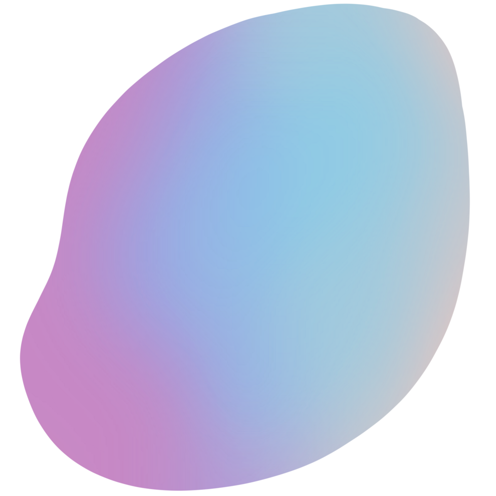 pink blue hologram liquid fluid abstract element illustration A colorful organic shape with a gradient of purple to blue on a transparent background png