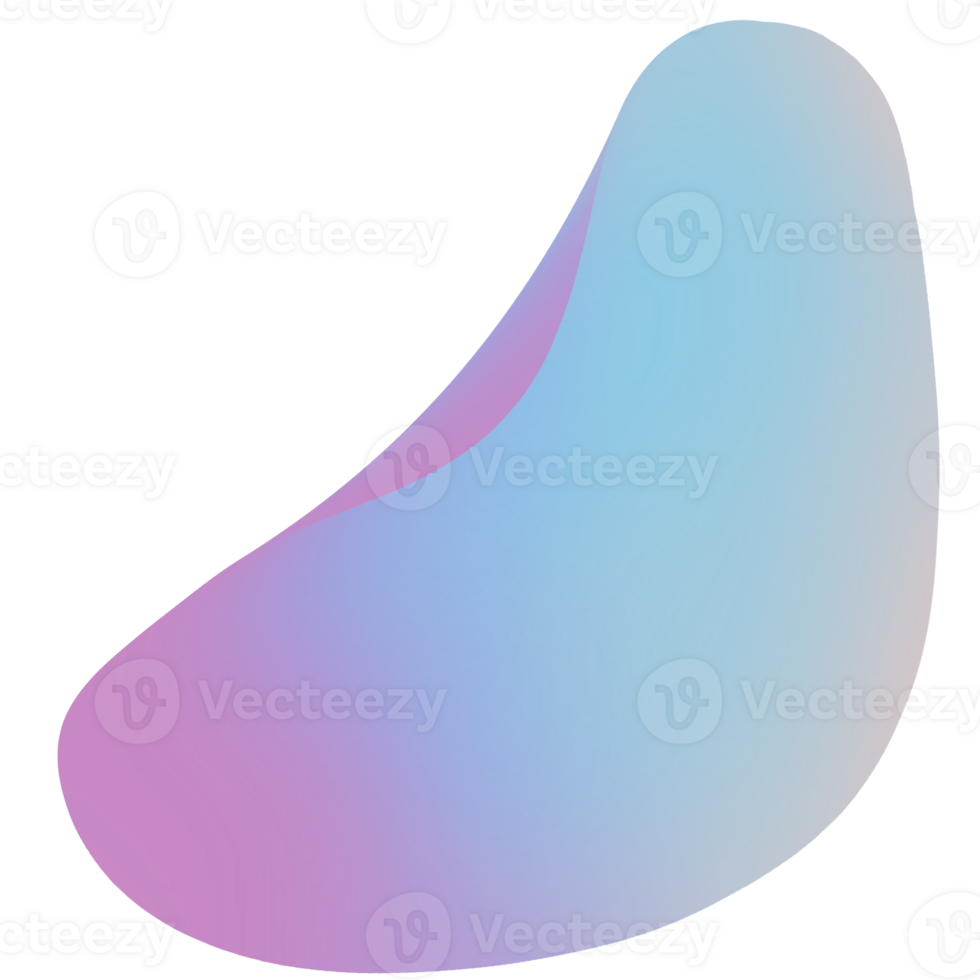 pink blue hologram liquid fluid abstract element illustration A Flow abstract shape with a gradient of purple to blue resembling a distorted cloud png