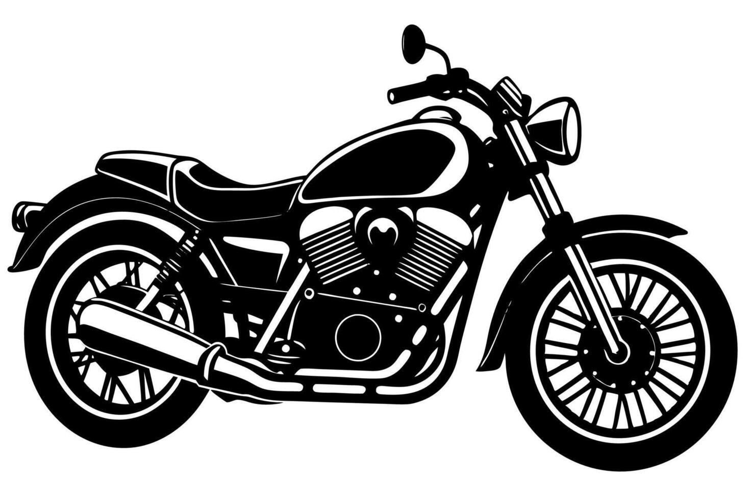 motorcycle isolated on white background vector