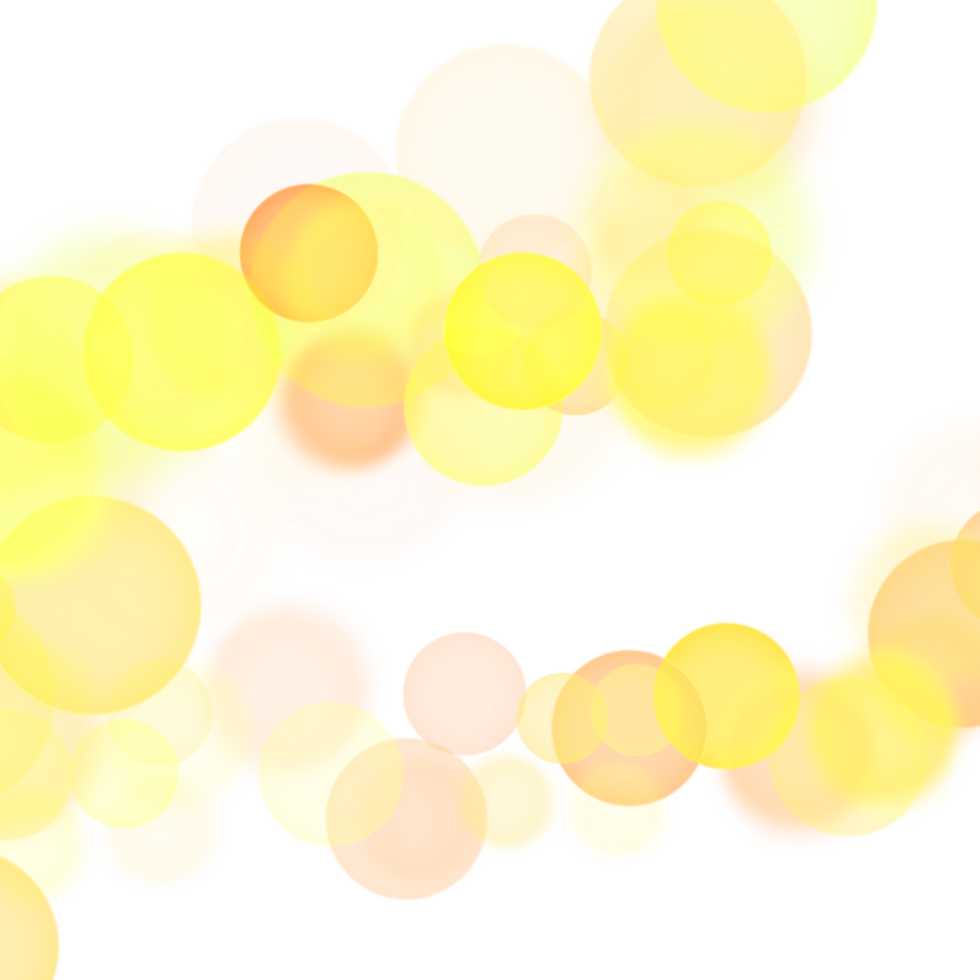 Bokeh Light Abstract Yellow and Orange Bokeh Warm Toned Bokeh in Yellow and Orange png