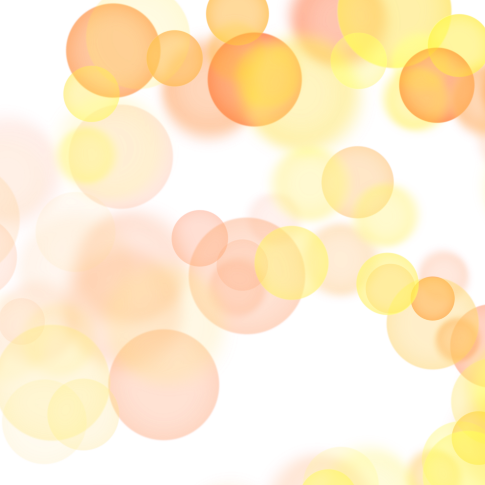 Bokeh Light Abstract Orange and Yellow Bokeh Soft Focus in Orange and Yellow png