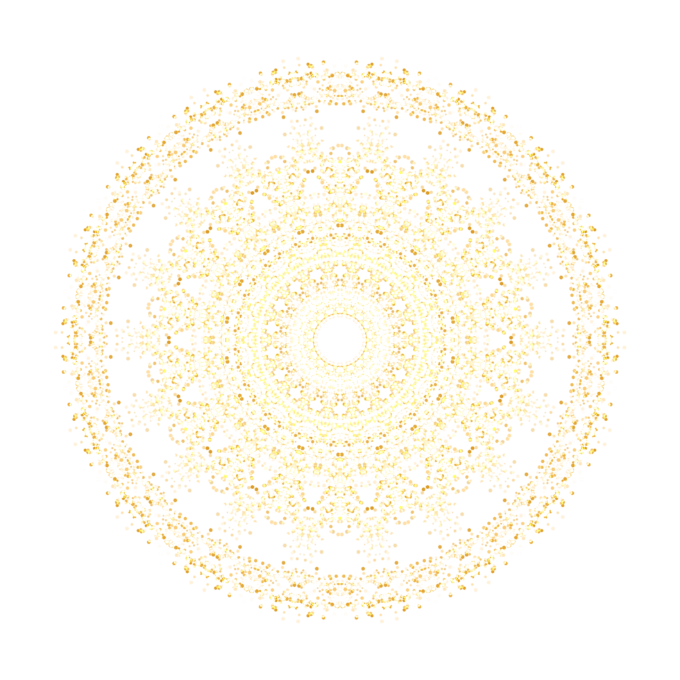 Golden Glitter Circle For Decoration Velvet Gold png
