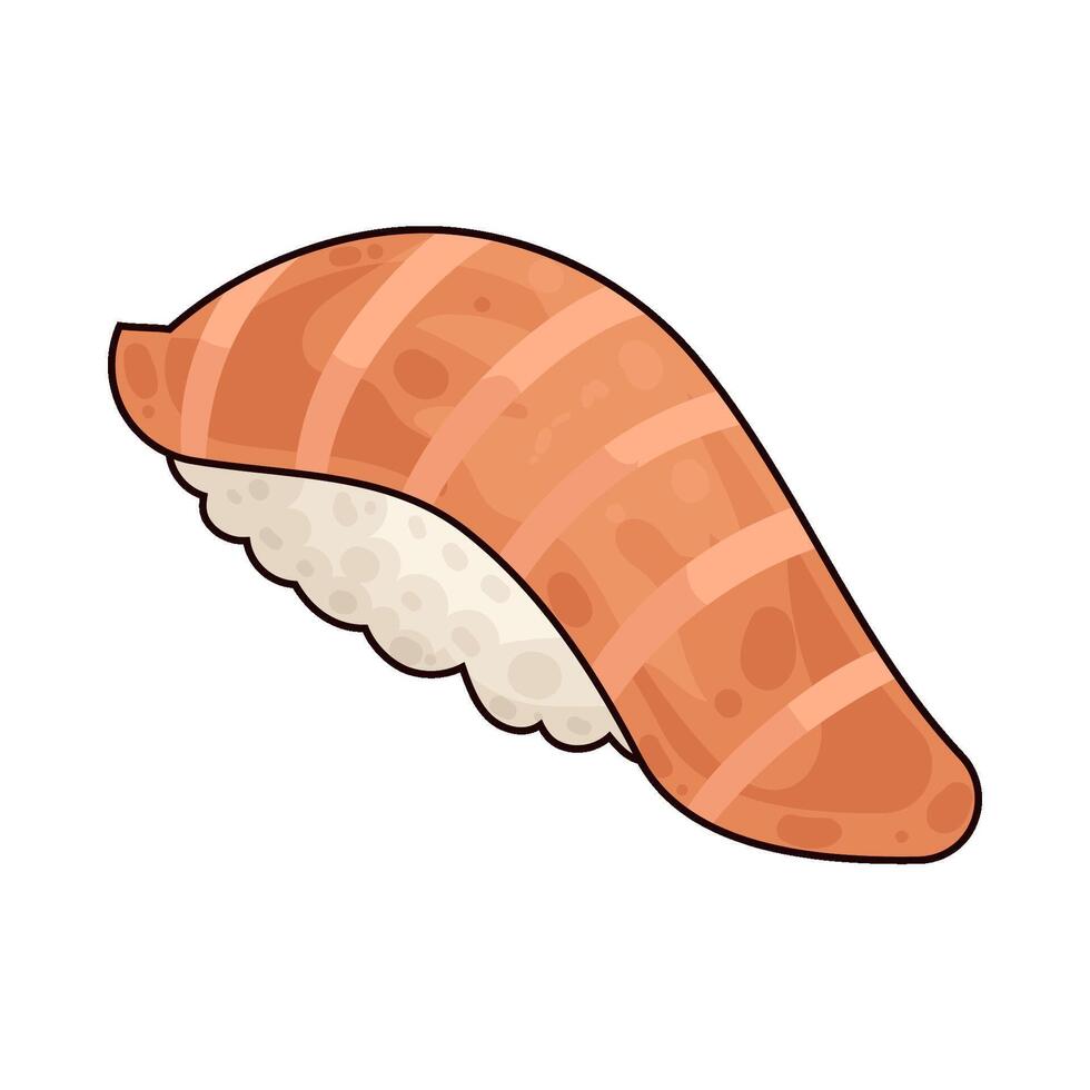 Enjoy Fresh Salmon Sushi vector