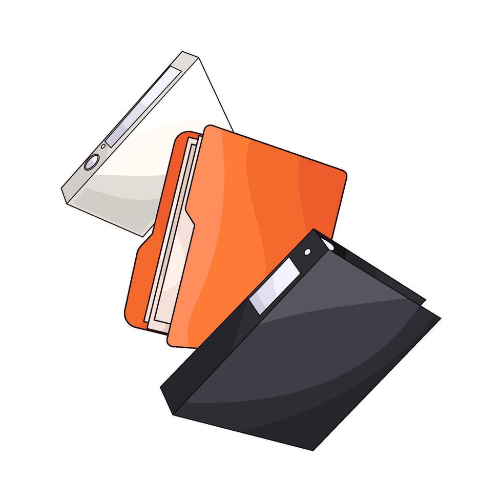 illustration of Personal Files Folder vector