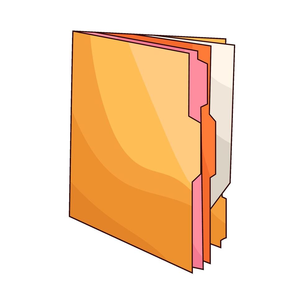 Folder Contains Important Documents illustration vector