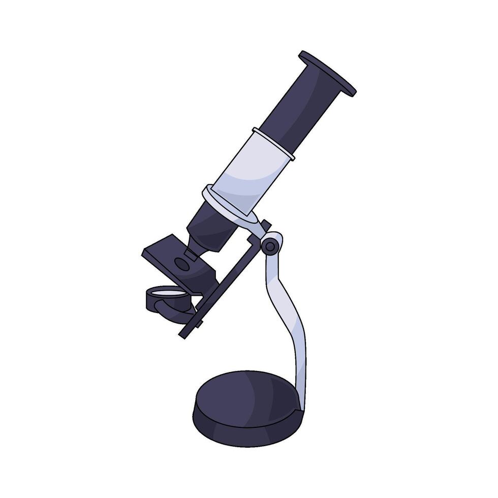 sophisticated microscope illustration vector