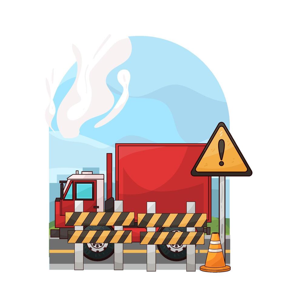 Fast Exact Delivery truck vector