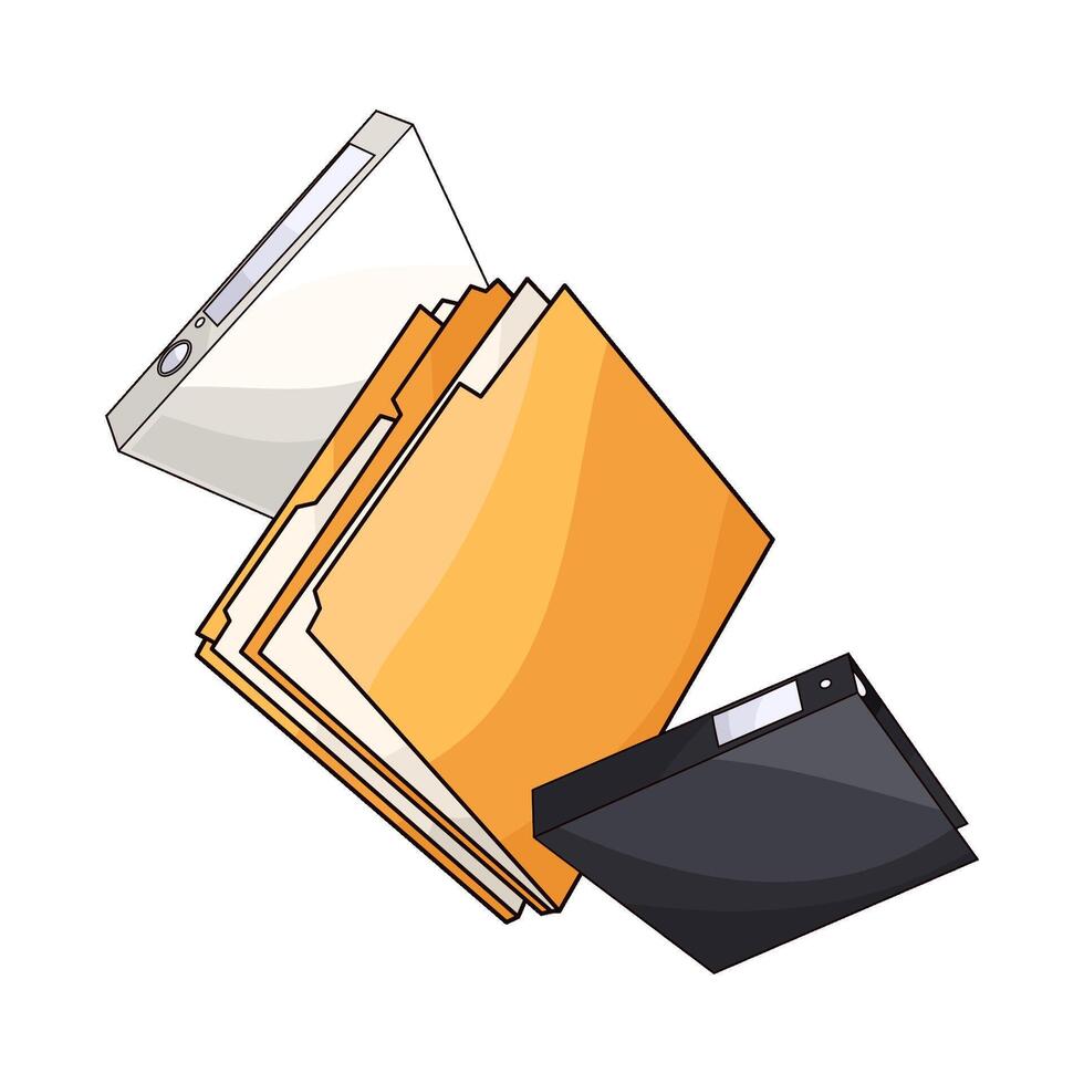 Personal Files Folder illustration vector