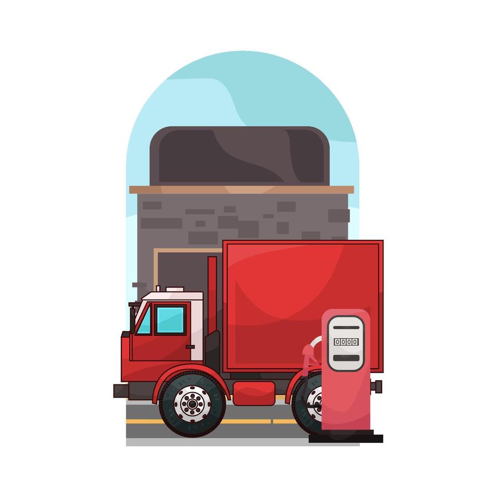 Fast Delivery Truck Service illustration vector