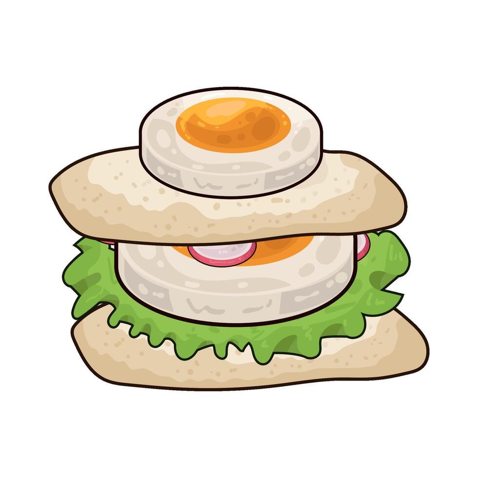 Special Egg Sandwich vector
